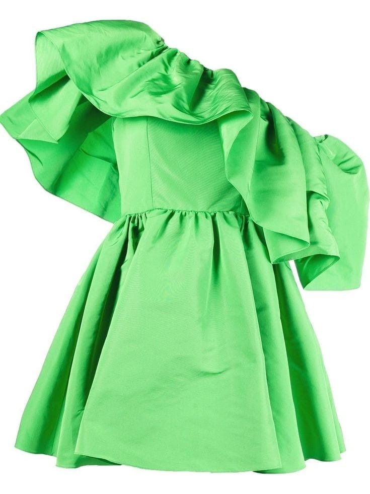 Green Ruffle Dress